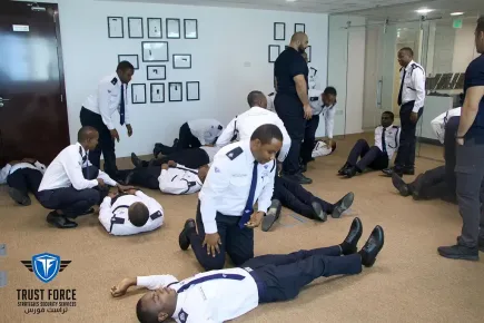 TrustForce Security Qatar equips its guards with advanced first aid and emergency response skills, ensuring world-class safety and service standards in Doha.